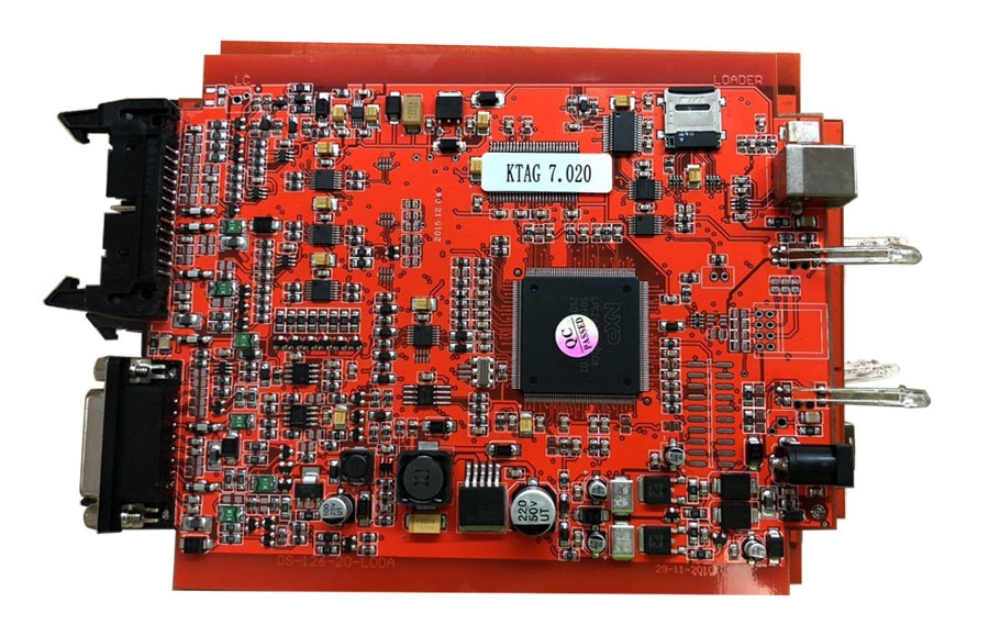 New 4LED Red PCB KTAG 7.020 EU Online Version SW V2.23 