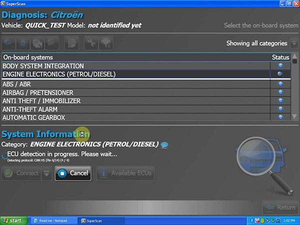 PSA-COM PSACOM Software Display 2