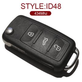 VW Seat Flip Key 3 Button 434MHz ID48 7N5 837 202H