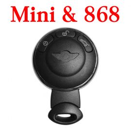 868Mhz 3 Buttons Remote Key for Mini Cooper