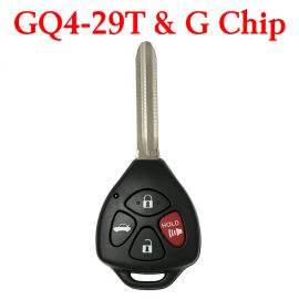 3+1 Buttons 315 MHz Remote Key for Toyota Avalon Matrix Venza Corolla 2010-2014  - GQ4-29T (G Chip)