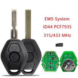 (315/433MHz Adjustable) PCF7935 Transponder Buttons Remote Key for BMW EWS