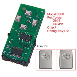 (Number 271451-0500) 433MHz 4 Button for Toyota Smart Card Board 