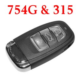 3 Buttons 315 MHz Remote Key for Audi A4L Q5 - 8K0 959 754 G