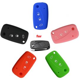 Silicone Cover for 3 Buttons Fiat Car Keys - 5 Pieces