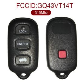 for Toyota 3+1 Button Remote Set (USA) 315MHz FCCID GQ43VT14T