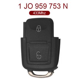 for VW Remote Key 2 Button 433MHz 1J0 959 753 N for Europe South America