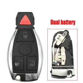 3+1 Buttons With Double Batteries Holder Key shell For Mercedes Benz C E S Class