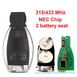 3 Buttons NEC Smart Key For Mercedes Benz C E S Class - with Double Batteries