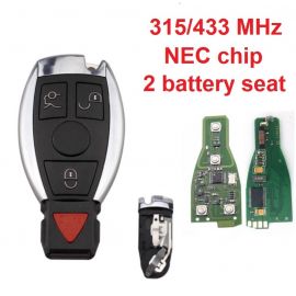 3+1 Buttons  NEC Smart Key For Mercedes Benz C E S Class (2 Batteries) - With Double Batteries