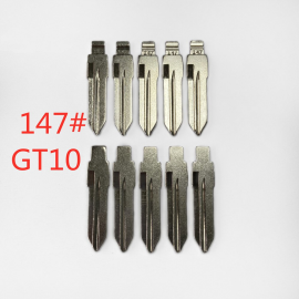10pcs/lot #147 Lishi GT10 Metal Blank Uncut Flip for KD / XHORSE Remote Key Blade For IVECO