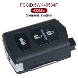 AK026001 3 Button Remote Key 433MHz Siemens System for Mazda