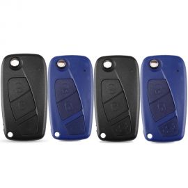 REPLACEMENT FIAT PANDA GRANDE REMOTE KEY SHELL WITH BATTERY LOCATION 5pcs
