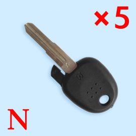 Transponder Key Shell HYN15 for Hyundai Accent with "V"on the blade --5pcs