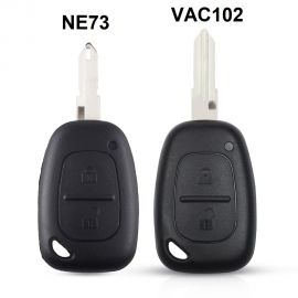 2 Buttons Remote Key Shell for Renault Kangoo - Pack of 5