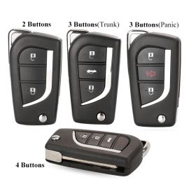 Flip Remote Key Shell for Toyota with  Blade - 5 pcs