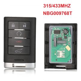 (315/433Mhz Adjustable) NBG009768T-- 4+1 Buttons Smart Key for 2015+ Cadillac ELR