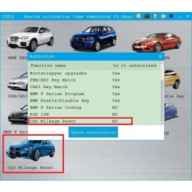 CGDI Prog BMW CAS Mileage Reset Authorization Service