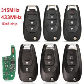 (434MHz / 315MHz) Flip Remote Key for Chevrolet / Holden - PCF7941E