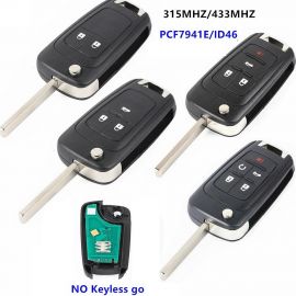 (433Mhz / 315MHz) Flip Remote Key for Chevrolet Opel Buick