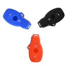 Silicone Cover for 2 Buttons Mercedes-Benz New Car Keys - 5 Pieces