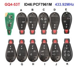 (434 MHz) GQ4-53T Remote Fobik Key for Jeep Chrysler / Dodge - PCF7961M 