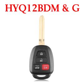 3+1 Buttons 315 MHz Remote Head Key for Toyota Camry 2012-2014 - HYQ12BDM ( G Chip)