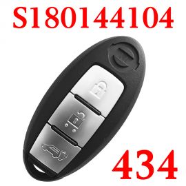 (434 MHz 4A chip) KR5S180144104 3 Buttons Smart Keyless Go Key for Nissan New Teana X-Trail