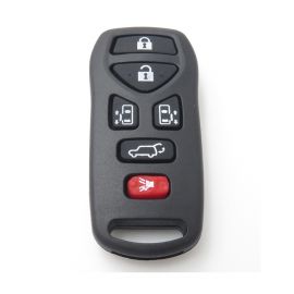 6 Buttons Remote Shell with Rubber Pad for Nissan - Pack of 5