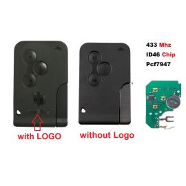 (433MHz) original PCF7947 Renault Megane Smart Card 3 Button Smart Key