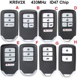 (433Mhz) KR5V2X Smart Key for Honda Pilot CRV Civic City Jazz Grace Odyssey 