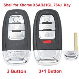 Key Shell for Xhorse XSADJ1GL 754J Smart Key PCB Audi 315mhz 5pcs/lot