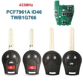 (433Mhz) TWB1G766 Remote Key For Nissan Micra Note (PCB only)