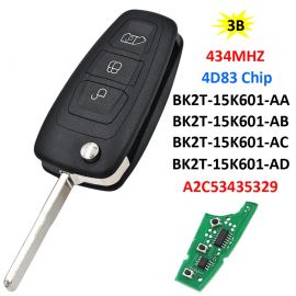 (433Mhz) BK2T-15K601-AA/AB/AC Flip Key For Ford