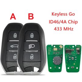 433MHz Ask Fsk Remote Control for Citroen C1 C2 C3 C4 C5 Berlingo