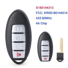 (434MHz) (4A Chip) S180144313 KR5S180144014 Smart Remte Key for Nissan Murano Pathfinder Titan 2015 2016 2017 2018 2019