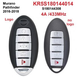 (434MHz) (4A Chip) S180144308 KR5S180144014 Smart Remte key For Nissan Murano Pathfinder 2016-2018