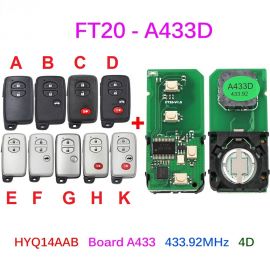 Lonsdor FT20-A433D 433.92MHz Keyless Go Smart Key 4D Chip for Toyota Camry Avalon Land Cruiser Lexus ES GS IS LS460