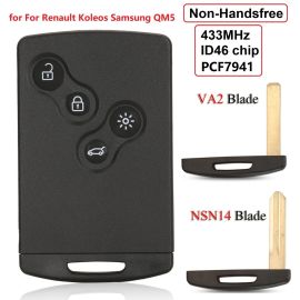 (433Mhz) Non-Handsfree Remote Key For Renault Megane III/ Laguna III