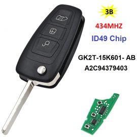 (433Mhz) GK2T-15K601-AA / GK2T-15K601-AB Flip Remote Key For Ford Transit Tourneo