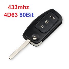 (433MHz) 3 Buttons  Ford Remote Key with 4D63 80 bit Chip