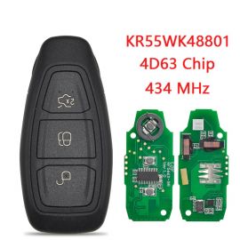 (433Mhz) KR55WK48801 Smart Key For Ford B-Max Mondeo(4D63+ Chip)