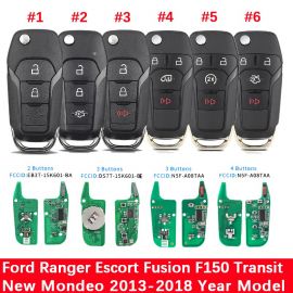 (315/434/902Mhz) ID49 Chip Aftermarket Ford F150 Mondeo Fusion Escort Transit Replacement Flip Remote Smart Key 