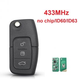 (315/433MHz) 3 Buttons  Ford Remote Key without Chip