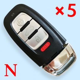 3+1 Buttons Flip Key shell for Audi A6L/A4L/Q5 - Pack of 5