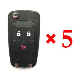 3 Buttons Remote Key Case Shell for CHEVROLET Cruze Spark 5pcs