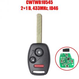 (434Mhz) CWTWB1U545 2+1 Buttons Remote Key for Honda Pilot 2005-2008 
