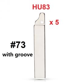 NO.73 HU83 Key Blade For Renault Citroen Peugeot Flip Folding Key With Groove 5pcs/lot