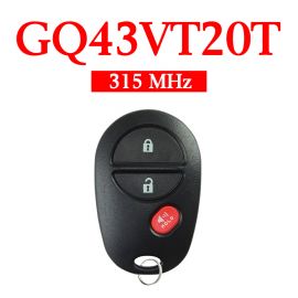 2+1 Buttons 315 MHz Keyless Entry Remote for Toyota 2004-2017 - GQ43VT20T