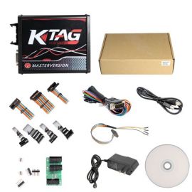 New 4LED Red PCB KTAG 7.020 EU Online Version SW V2.25 No Token Limited Support Full Protocols with GPT cable